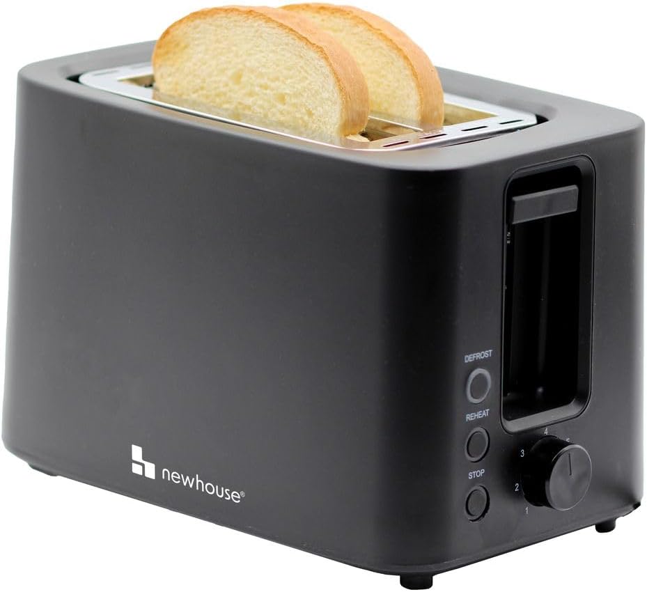 Black 2-Slice Toaster with Auto Pop-up and Auto Shut-off NHT-001-BLK, Cool-to-Touch Kitchen Appliance and Apartmen United States
Black 2-Slice Toaster with Auto Pop-up and Auto Shut-off NHT-001-BLK, Cool-to-Touch Kitchen Appliance and Apartmen United States