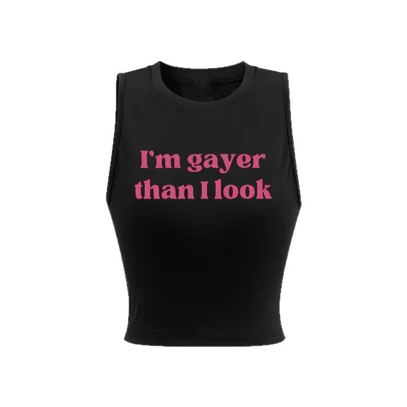 2025 Spicy Girl Street Style Cropped Letter Tank Top Extra Large чорний
2025 Spicy Girl Street Style Cropped Letter Tank Top Extra Large чорний