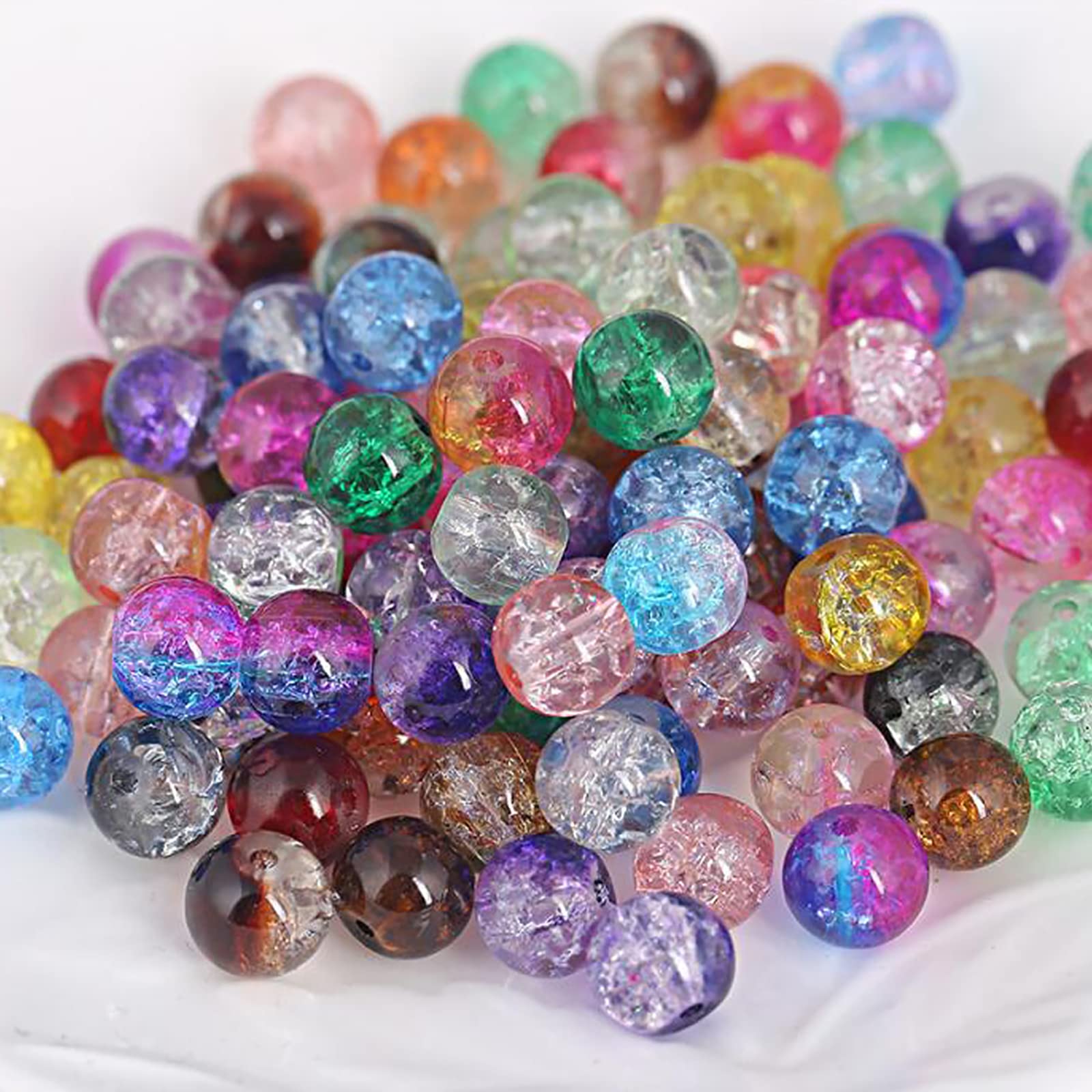 YFFSFDC Glass Beads Mixed Color Beads Approximately 525 Pieces Handmade Parts 4 Sizes Accessory Materials Crack Beads Resin Craft Supplies for DIY
YFFSFDC Glass Beads Mixed Color Beads Approximately 525 Pieces Handmade Parts 4 Sizes Accessory Materials Crack Beads Resin Craft Supplies for DIY