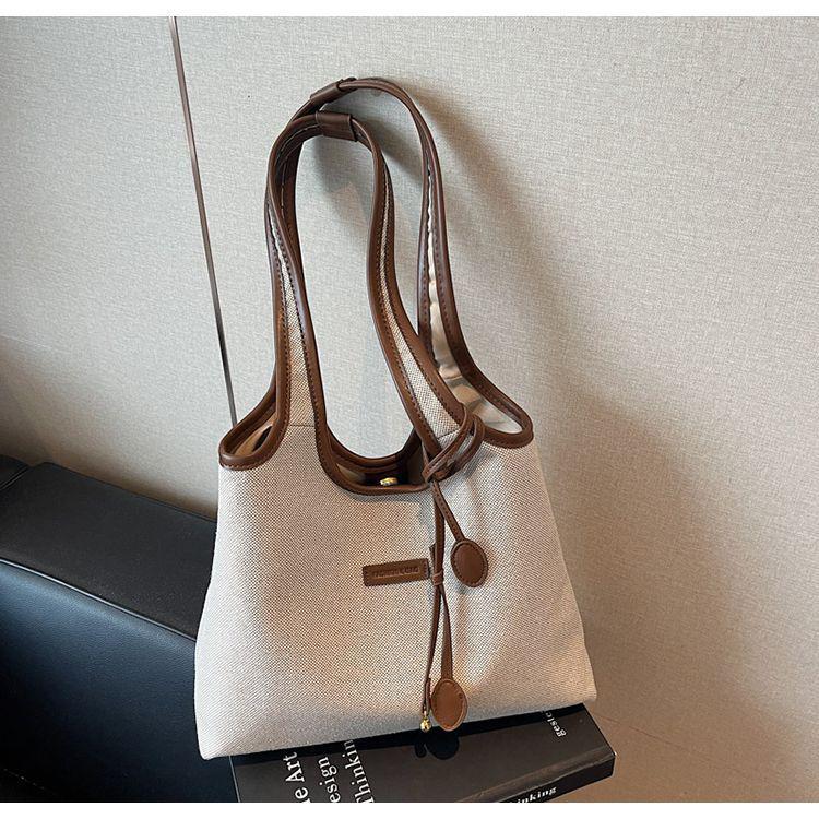 2025 Casual Striped Canvas Tote - Large Capacity, Versatile Single Shoulder Summer Bag in Brown коричневый
2025 Casual Striped Canvas Tote - Large Capacity, Versatile Single Shoulder Summer Bag in Brown коричневый