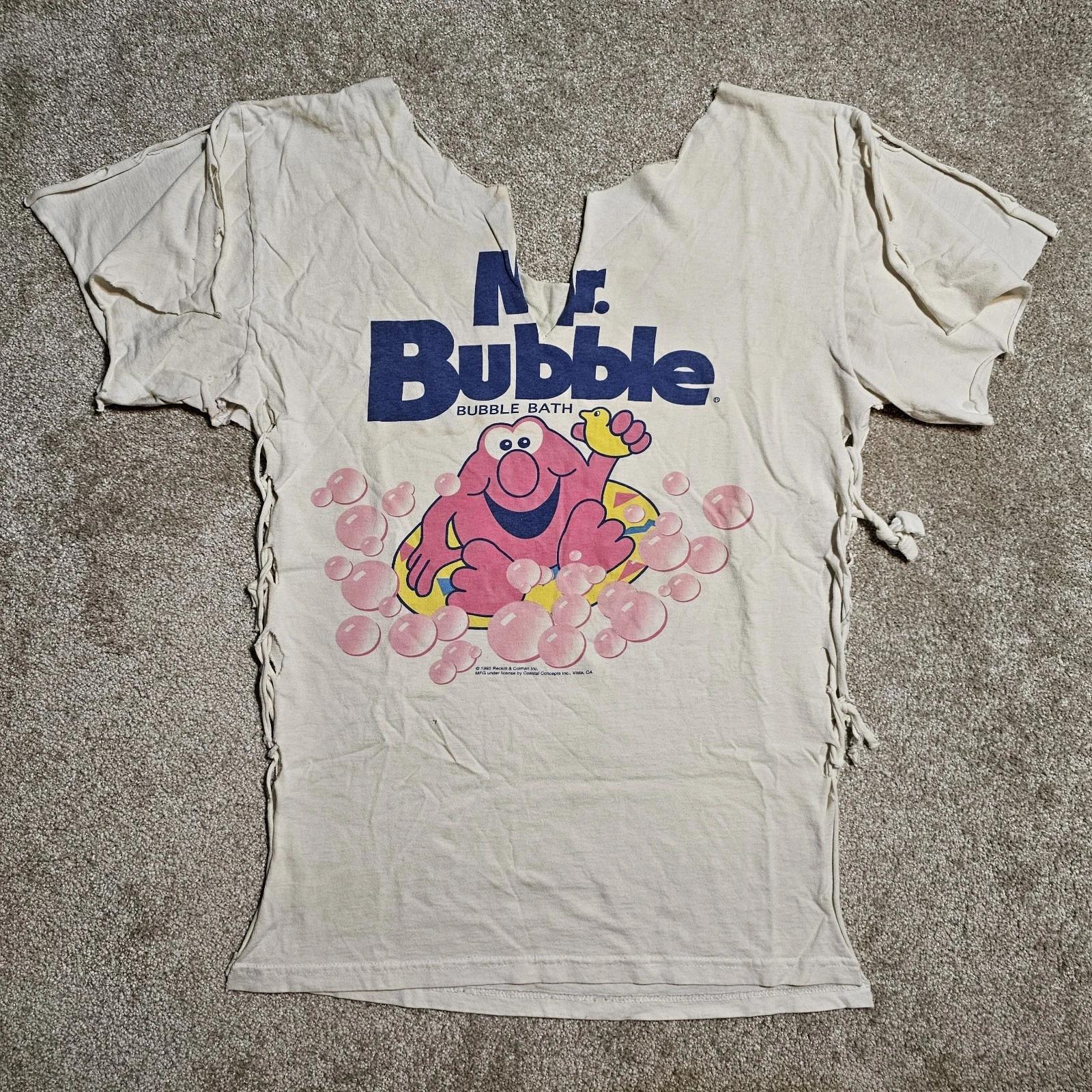 Vintage 90s Mr Bubble Thrashed Braided T-shirt Mens S Grunge Prep Stained Skate XL
Vintage 90s Mr Bubble Thrashed Braided T-shirt Mens S Grunge Prep Stained Skate XL