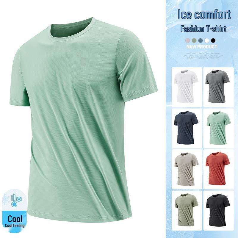 Men s Ice Silk Quick-Dry Short Sleeve T-Shirt - Breathable, Lightweight Summer Sports Top 5XL
Men s Ice Silk Quick-Dry Short Sleeve T-Shirt - Breathable, Lightweight Summer Sports Top 5XL