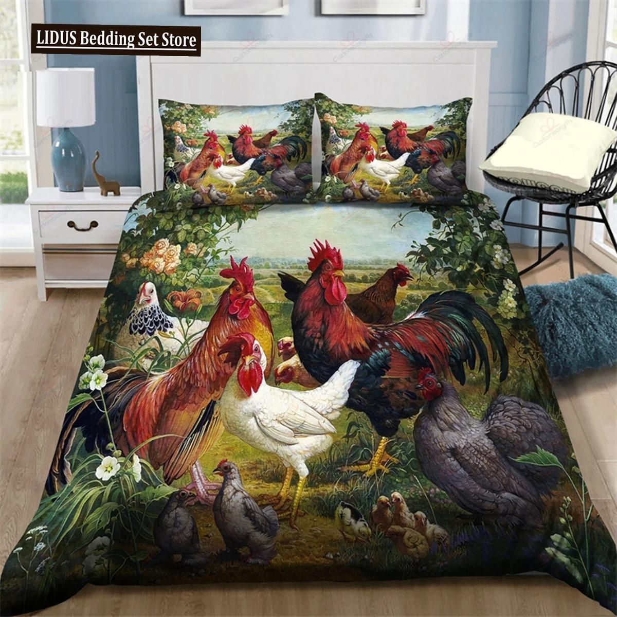 Farm 3D Chicken Duvet Cover Rooster Goose Duck For Kid Teen Women Men Gifts Farmhouse Animals For Bedroom Decorations Queen King 70x133cm 2pcs
Farm 3D Chicken Duvet Cover Rooster Goose Duck For Kid Teen Women Men Gifts Farmhouse Animals For Bedroom Decorations Queen King 70x133cm 2pcs
