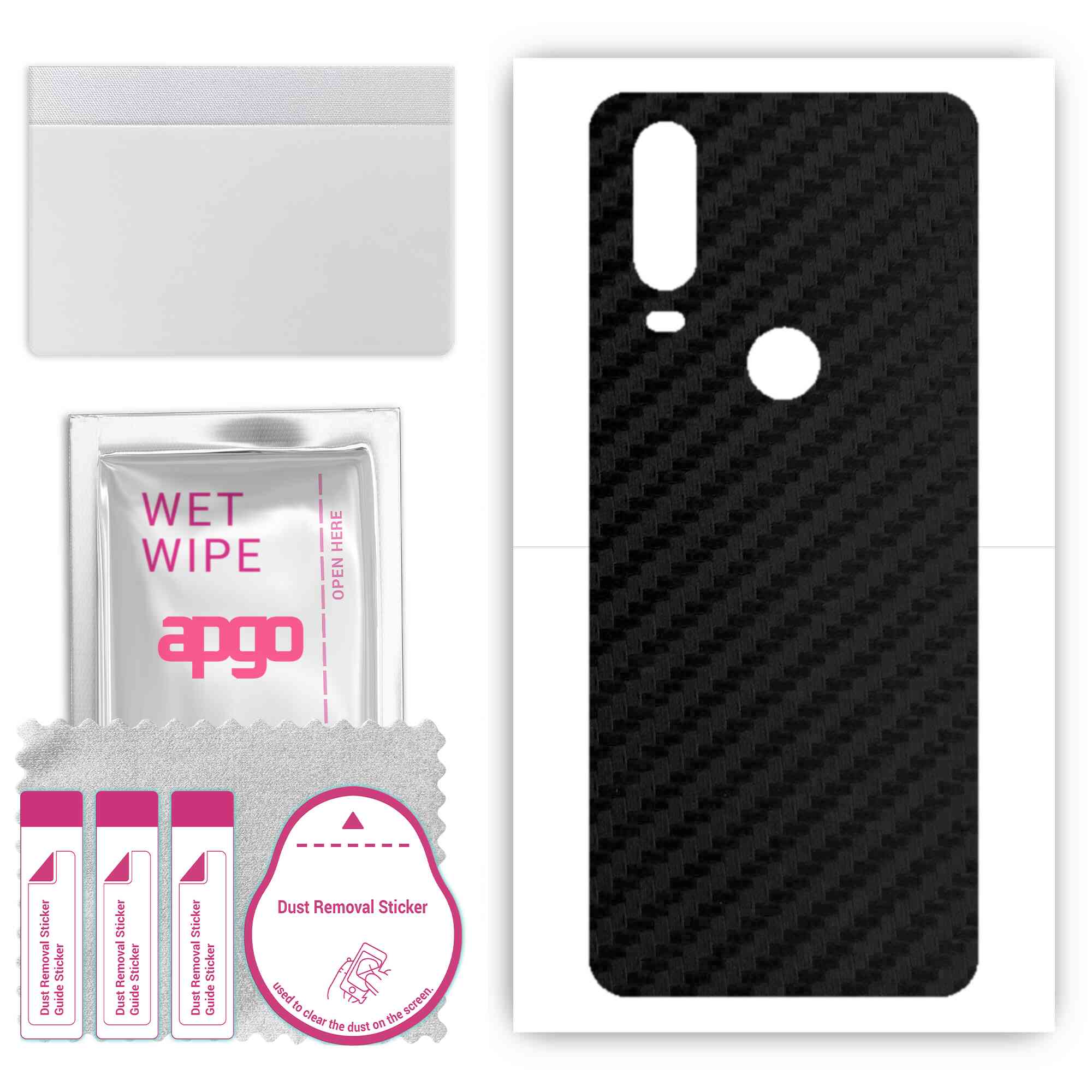 apgo Protective Skin Sticker for the back compatible with Motorola One Action, Wrap Film, Foil, Vinyl - Pattern Carbon Black
apgo Protective Skin Sticker for the back compatible with Motorola One Action, Wrap Film, Foil, Vinyl - Pattern Carbon Black