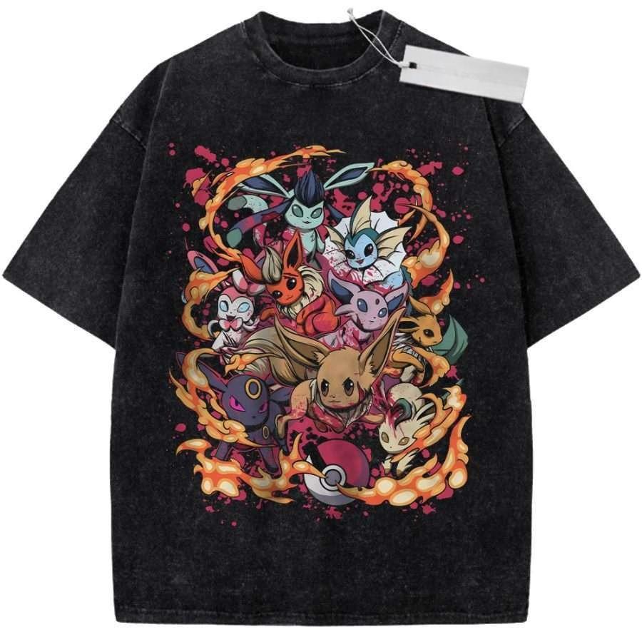 T Shirt Sports T Shirt Short Sleeve T Shirt Black Unisex Pure Cotton Washed Retro Pokemon Cute Characters Print M
T Shirt Sports T Shirt Short Sleeve T Shirt Black Unisex Pure Cotton Washed Retro Pokemon Cute Characters Print M