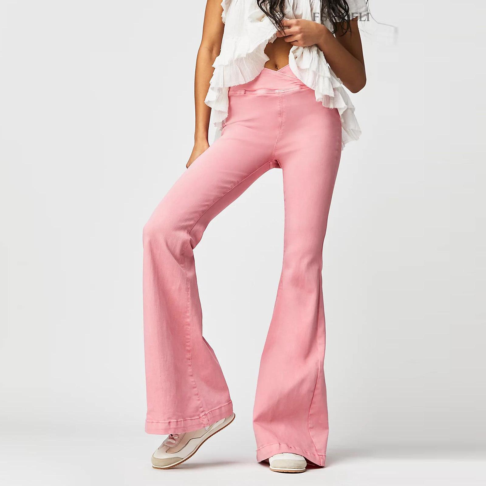 2023 Women s Slimming Elastic Bell Bottom Denim Jeans with Irregular Waist - Style SU3481 Extra Small рожевий
2023 Women s Slimming Elastic Bell Bottom Denim Jeans with Irregular Waist - Style SU3481 Extra Small рожевий