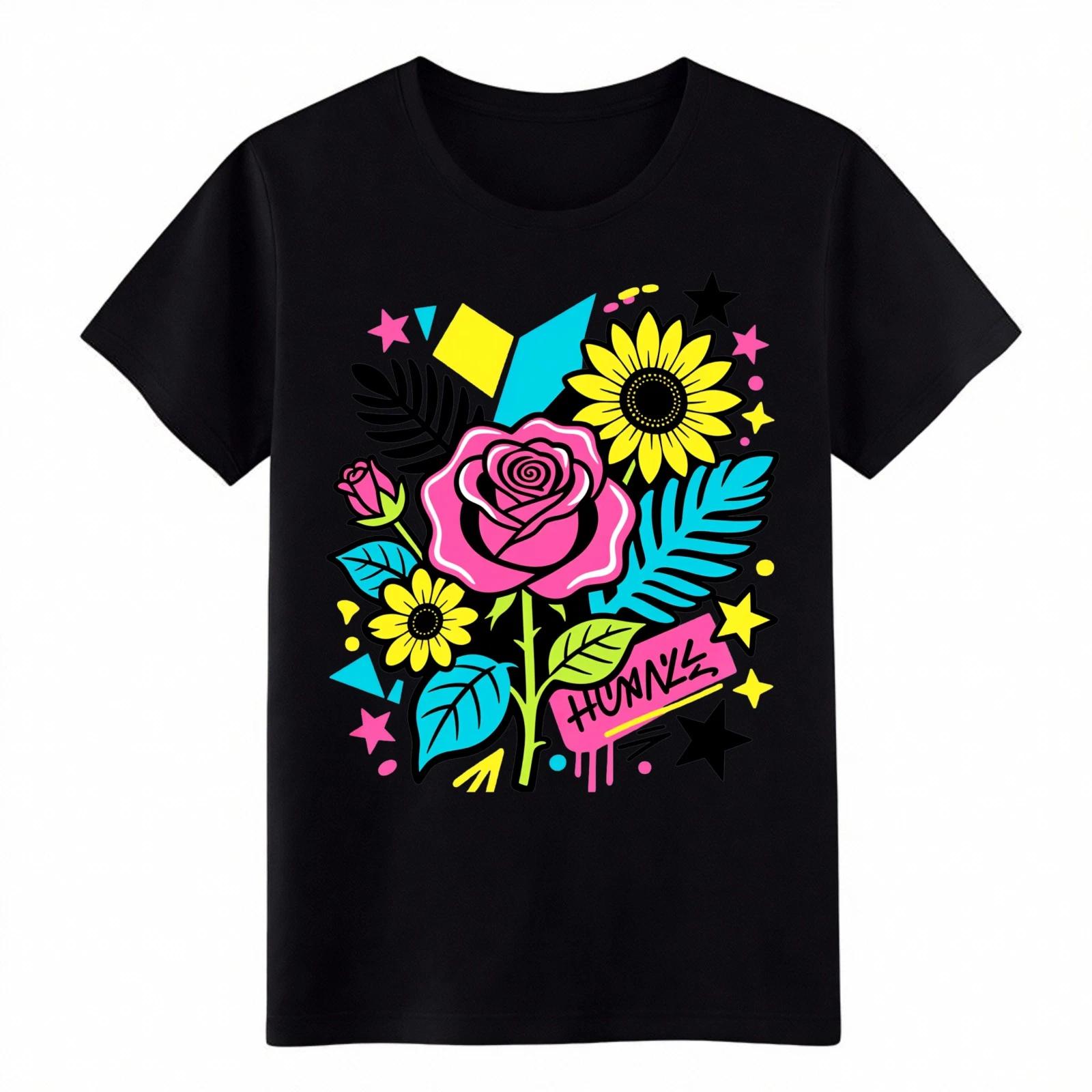 Colorful Floral Rose Sunflower HUMANS Graffiti Casual Cotton Graphic T-Shirt XL
Colorful Floral Rose Sunflower HUMANS Graffiti Casual Cotton Graphic T-Shirt XL