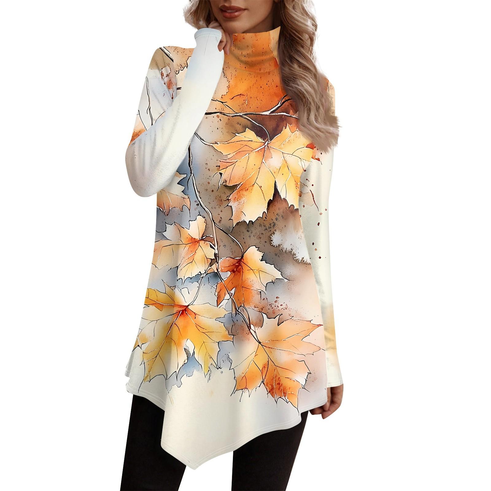 Повседневная модная рубашка с принтом, топы с высоким воротом и нерегулярным подолом, пуловеры с длинными рукавами XL оранжевый
Повседневная модная рубашка с принтом, топы с высоким воротом и нерегулярным подолом, пуловеры с длинными рукавами XL оранжевый