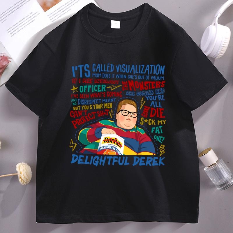 Funny Delightful Derek T Shirt Casual Cotton Short Sleeve Round Neck T-Shirt Unisex Women Funny Quotes Tee Movie Gift Clothes L
Funny Delightful Derek T Shirt Casual Cotton Short Sleeve Round Neck T-Shirt Unisex Women Funny Quotes Tee Movie Gift Clothes L