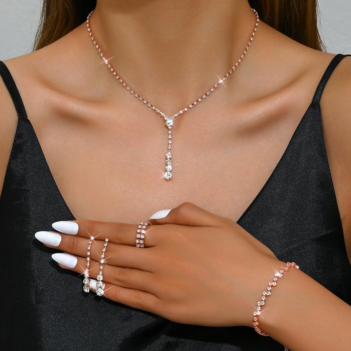 Мода Свадьба Свадебная Фотография Аксессуары Серьги Ожерелье Браслет Набор
Мода Свадьба Свадебная Фотография Аксессуары Серьги Ожерелье Браслет Набор