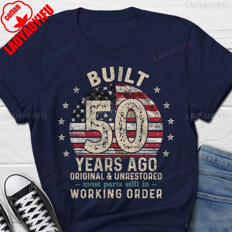 Built 50 Years Ago Vintage 1976 Shirt 50th Birthday Turning Gift Retro Classic Casual Style TShirt for Him Men Shortsleev L
Built 50 Years Ago Vintage 1976 Shirt 50th Birthday Turning Gift Retro Classic Casual Style TShirt for Him Men Shortsleev L