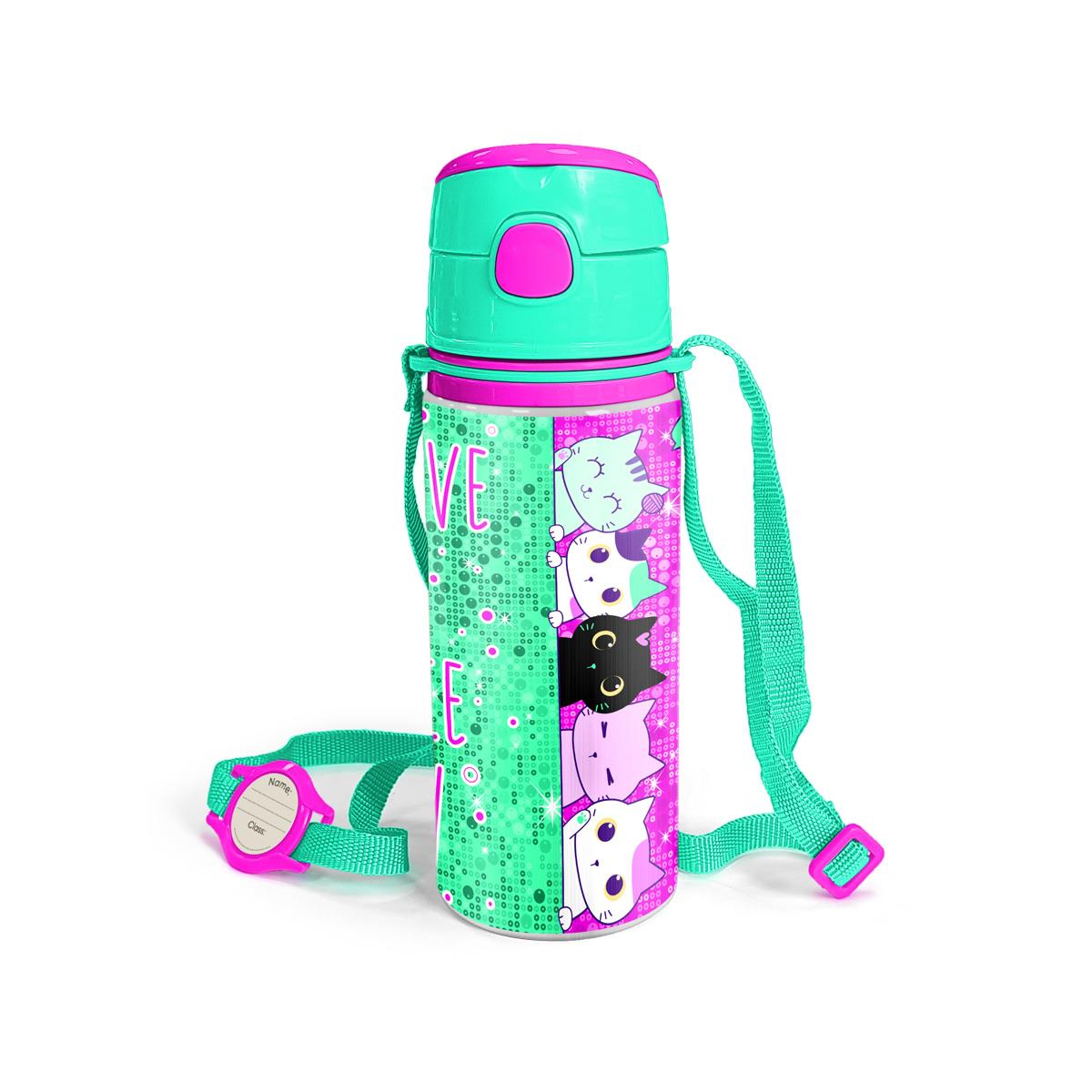 Алюминиевая фляжка Coral High Kids Pink Water Green с кошачьим узором и соломинкой 600 мл 11953
Алюминиевая фляжка Coral High Kids Pink Water Green с кошачьим узором и соломинкой 600 мл 11953