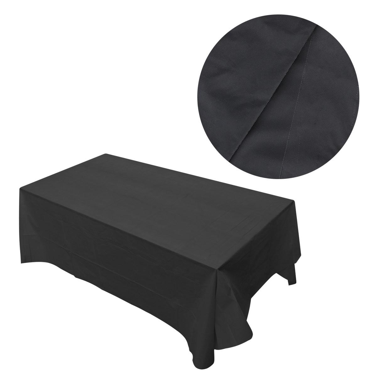 137X183Cm Plastic Tablecloth Disposable Waterproof Heavy Duty Table Cover For Picnic Party Banquet Event Pe Table Covers Home чорний
137X183Cm Plastic Tablecloth Disposable Waterproof Heavy Duty Table Cover For Picnic Party Banquet Event Pe Table Covers Home чорний