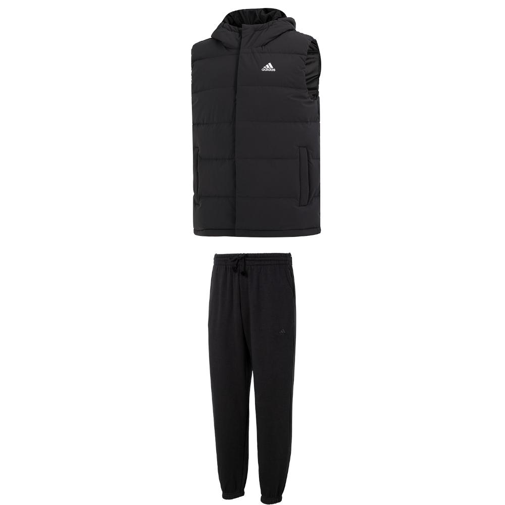 Adidas Удобный жилет с капюшоном на молнии, однотонные теплые длинные брюки с манжетами, повседневный спортивный костюм для мужчин, черный HG6277+IB4048 2XL
Adidas Удобный жилет с капюшоном на молнии, однотонные теплые длинные брюки с манжетами, повседневный спортивный костюм для мужчин, черный HG6277+IB4048 2XL