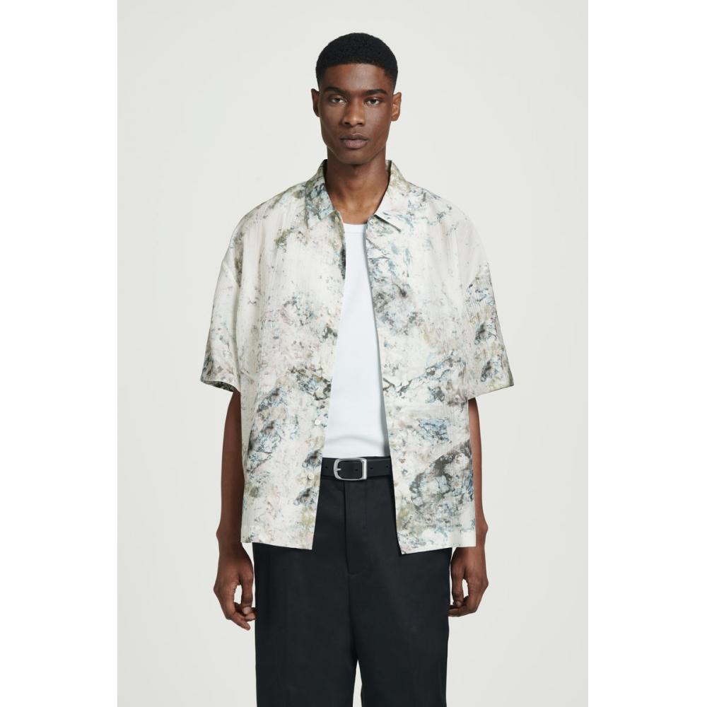 Cos Japan Oversized Marble Print Shirt WHITE / MARBLE/XS 
Cos Japan Oversized Marble Print Shirt WHITE / MARBLE/XS