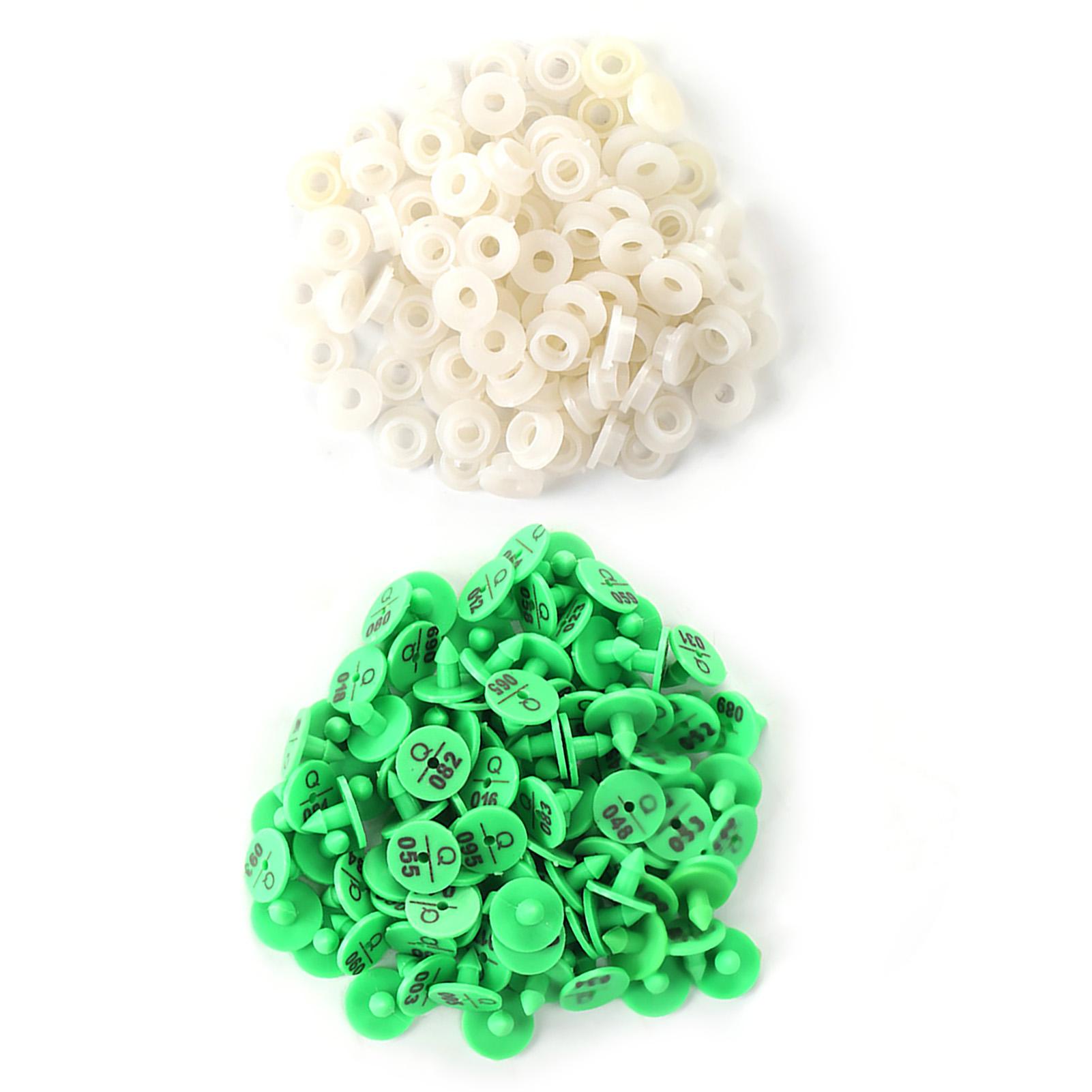 100Pcs Quality Plastic Animal Livestock Ear Tag for Rabbit Fox Dog Marker Label(Green) Green
100Pcs Quality Plastic Animal Livestock Ear Tag for Rabbit Fox Dog Marker Label(Green) Green