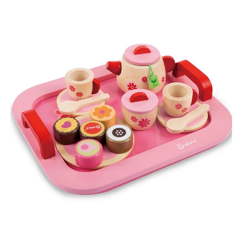 Имитация чая Хлеб Хлеб Послеобеденный чай День рождения Ребенок Деревянный Ребенок Кухонные игрушки