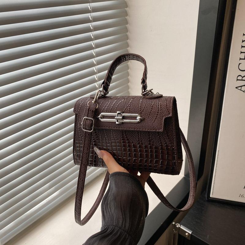 Европейская и американская ретро сумка через плечо женская сумка текстура с узором под камень повседневная сумка-мессенджер новая маленькая квадратная сумка этого года женская сумка