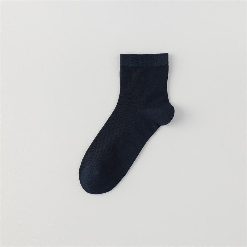 Мужские весенне-летние носки до середины икры из тутового шелка, впитывающие пот и дышащие, сетчатые, тонкие, повседневные и универсальные деловые носки 1 pair
Мужские весенне-летние носки до середины икры из тутового шелка, впитывающие пот и дышащие, сетчатые, тонкие, повседневные и универсальные деловые носки 1 pair