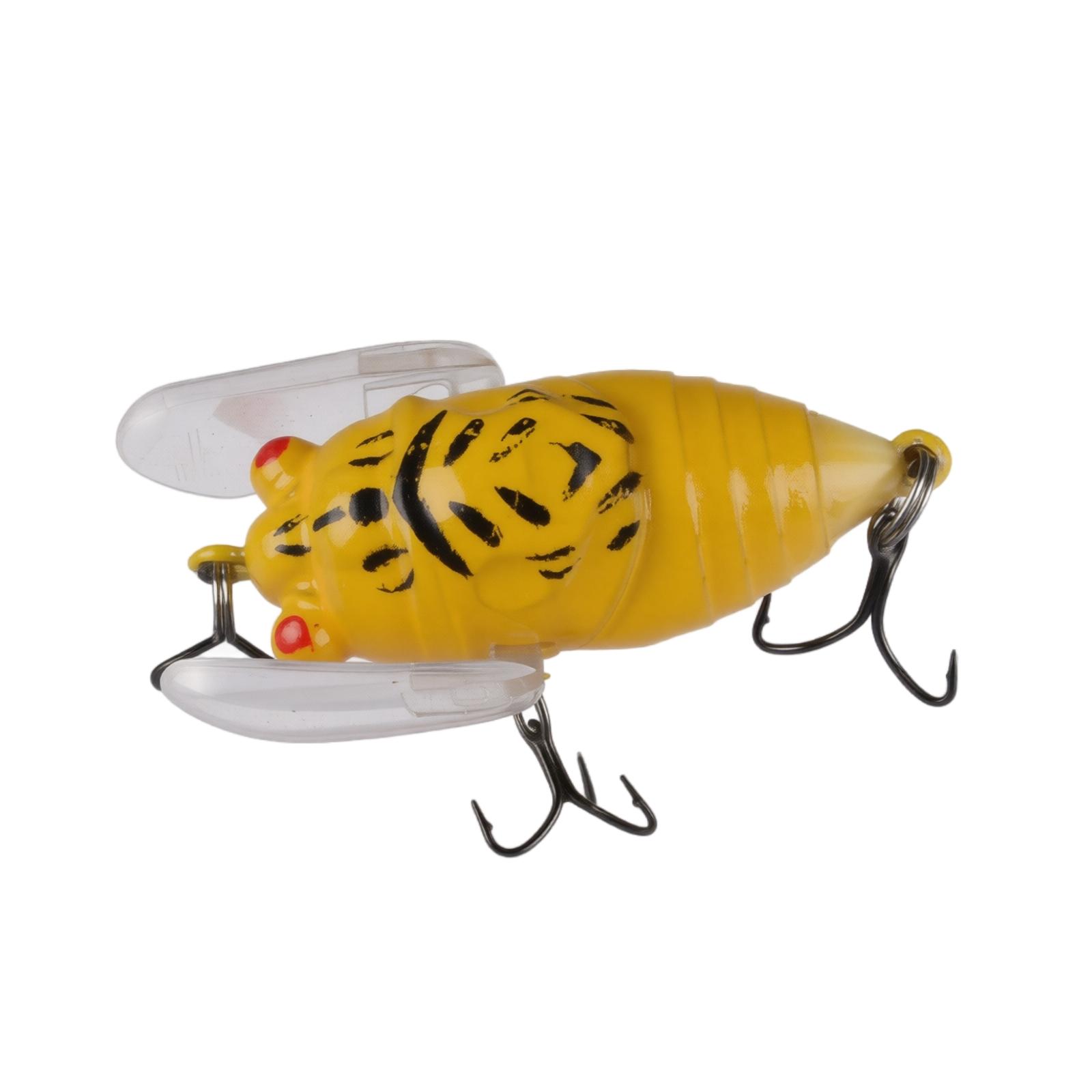Soft Wing Bionic Cicada Fishing Lure Surface Water Lure for Bass Pike Blackfish Fishing Bait with Realistic Wing Design and Durable Material one size
Soft Wing Bionic Cicada Fishing Lure Surface Water Lure for Bass Pike Blackfish Fishing Bait with Realistic Wing Design and Durable Material one size