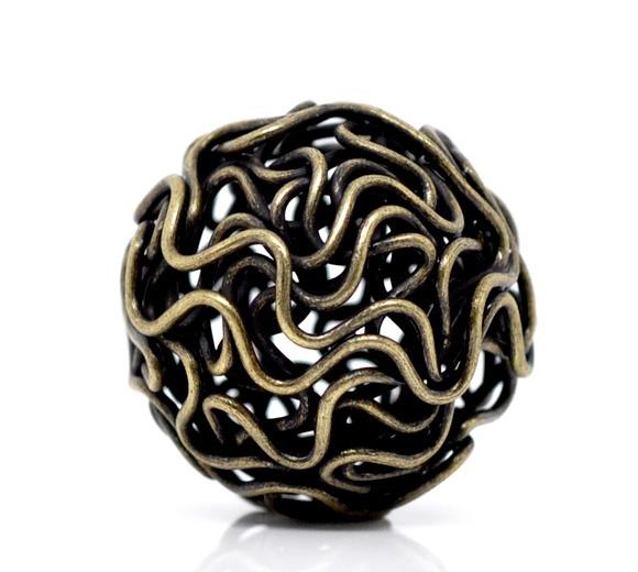 Doreen Box Copper Spacer Beads Round Antique Bronze Flower Pattern Hollow 17mm x 16mm For DIY Jewelry Making,Hole:2mm, 5PCs
Doreen Box Copper Spacer Beads Round Antique Bronze Flower Pattern Hollow 17mm x 16mm For DIY Jewelry Making,Hole:2mm, 5PCs