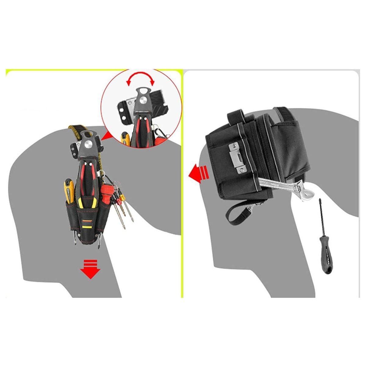 Sturdy Electrician Tool Belt Pouch,Portable Multifunctional Waterproof Compact Organizer for Repair Maintenance Work China Mainland
Sturdy Electrician Tool Belt Pouch,Portable Multifunctional Waterproof Compact Organizer for Repair Maintenance Work China Mainland