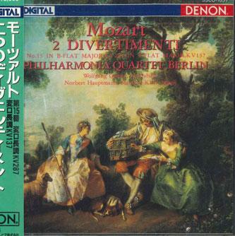 CD PHILHARMONIA QUARTET BERLIN - Mozart 2 Divertimenti 33CC1057 NIPPON COLUMBIA Japan Classical Used
CD PHILHARMONIA QUARTET BERLIN - Mozart 2 Divertimenti 33CC1057 NIPPON COLUMBIA Japan Classical Used