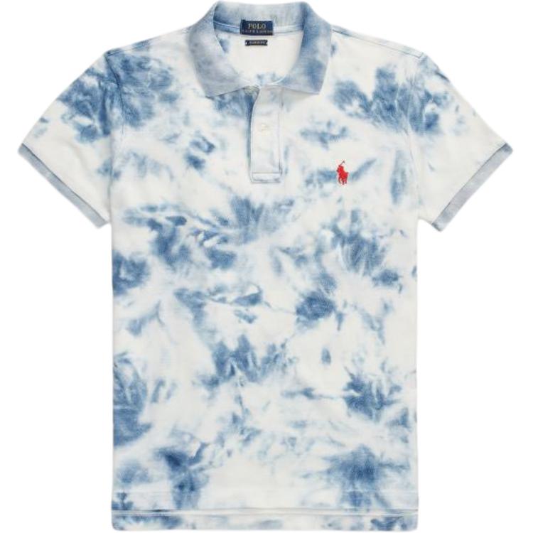Polo Ralph Lauren Футболка поло с вышивкой пони тай-дай, повседневная, с коротким рукавом, на пуговицах, женские топы, светло-голубая 211846451-001 XL
Polo Ralph Lauren Футболка поло с вышивкой пони тай-дай, повседневная, с коротким рукавом, на пуговицах, женские топы, светло-голубая 211846451-001 XL