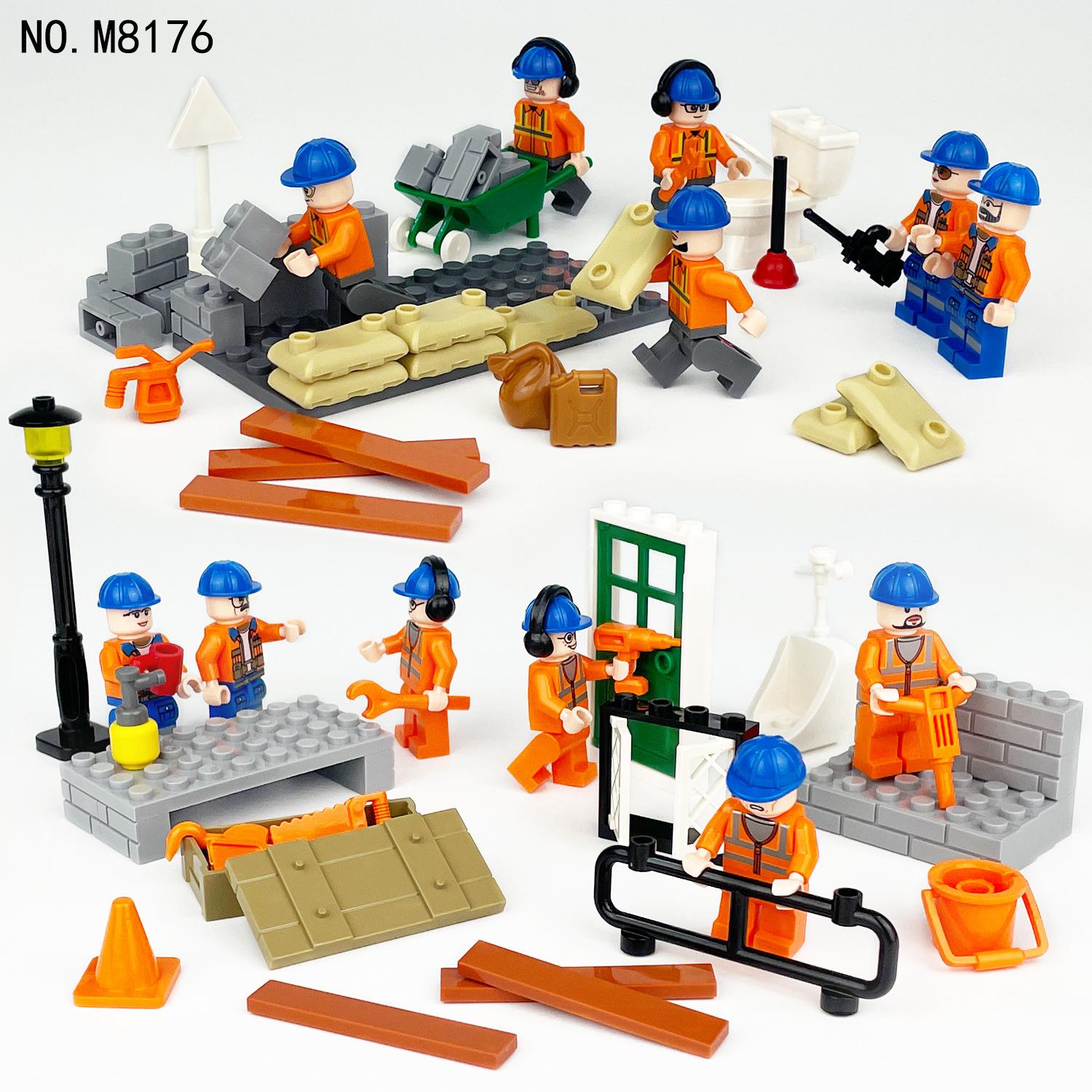 12 шт. Серия «Город» Рабочий-строитель Профессиональный персонаж Конструкторские игрушки
12 шт. Серия «Город» Рабочий-строитель Профессиональный персонаж Конструкторские игрушки