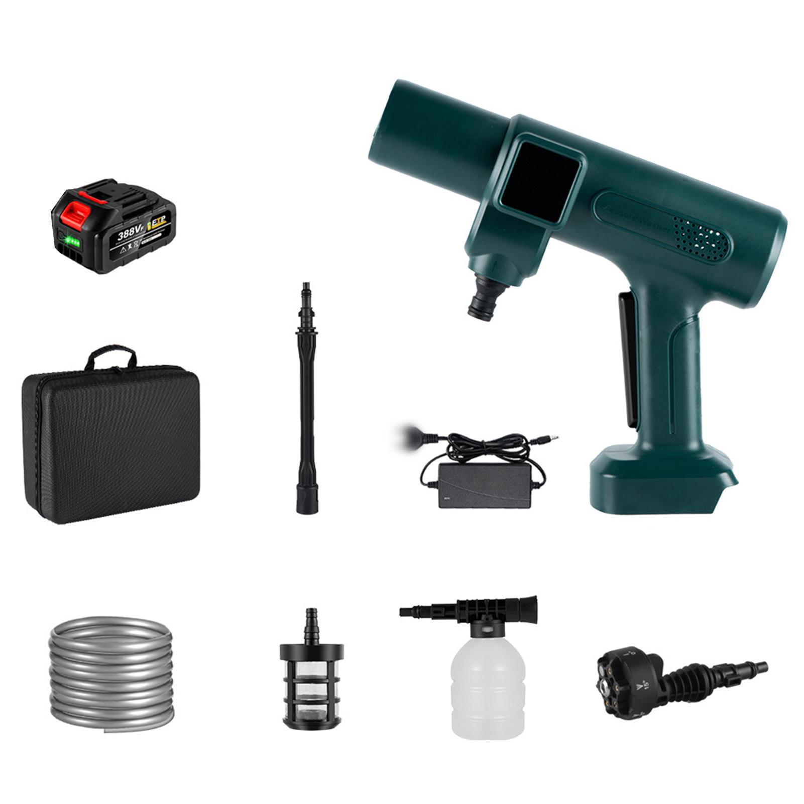 18 В Беспроводная мойка высокого давления Бытовая машина высокого давления для мойки автомобилей Портативный инструмент для чистки автомобилей US Plug & 1 Battery темно-зеленого
18 В Беспроводная мойка высокого давления Бытовая машина высокого давления для мойки автомобилей Портативный инструмент для чистки автомобилей US Plug & 1 Battery темно-зеленого