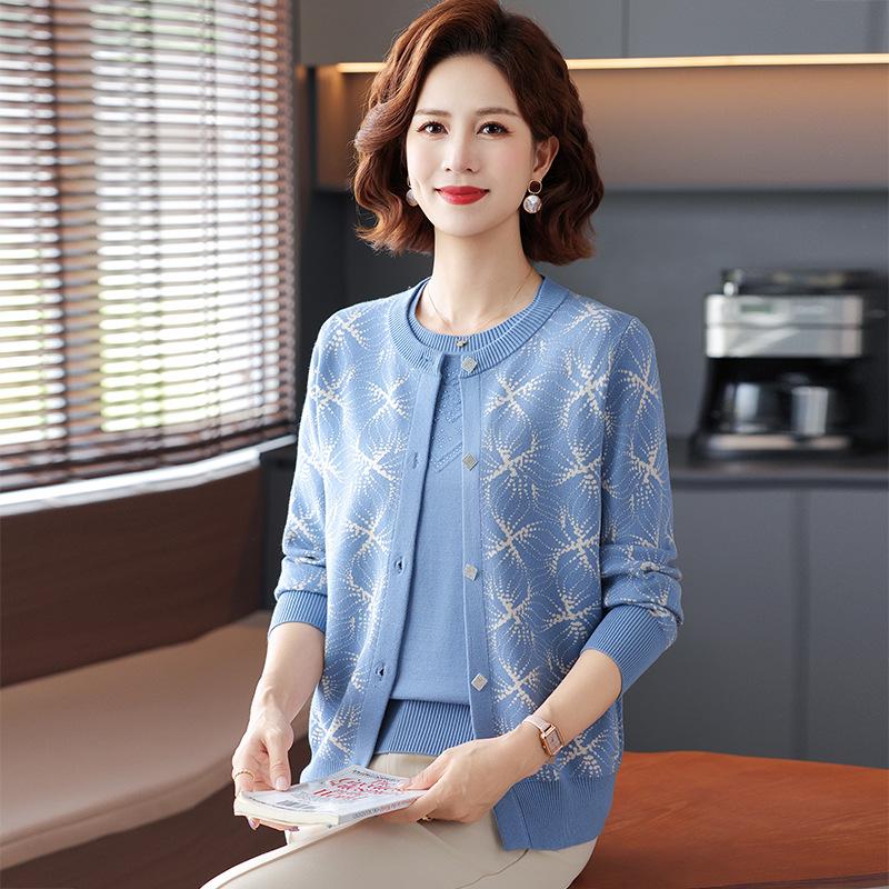 2026 Spring Knit Cardigan for Moms - Lightweight Top for Middle-Aged and Elderly Women L (80-100 jin) синий
2026 Spring Knit Cardigan for Moms - Lightweight Top for Middle-Aged and Elderly Women L (80-100 jin) синий