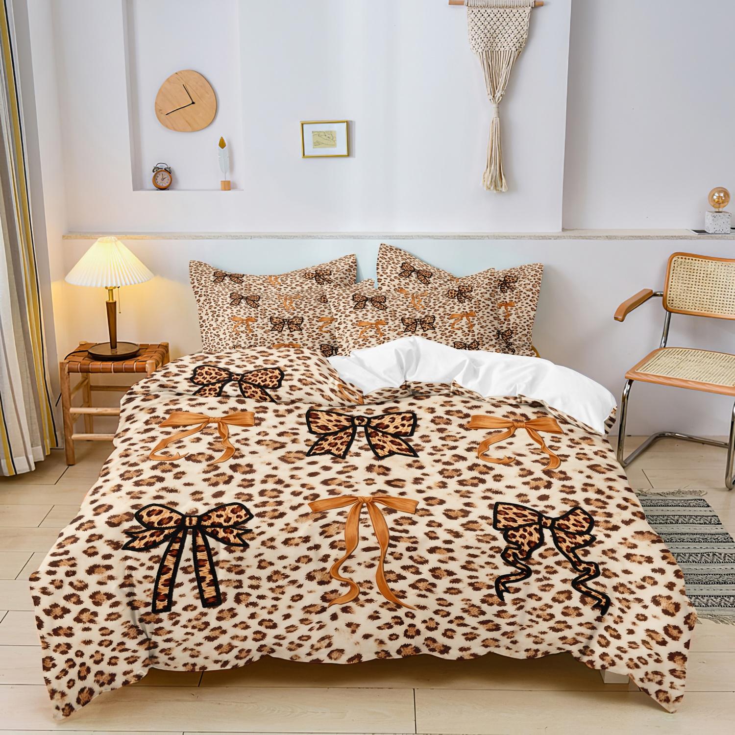 3pcs Valentine S Day Featuring a Bow Tie Theme Design Duvet Cover Set,3D Leopard Print bow Soft Brushed Printing Duvet Cover EU Single-135x200cm&set
3pcs Valentine S Day Featuring a Bow Tie Theme Design Duvet Cover Set,3D Leopard Print bow Soft Brushed Printing Duvet Cover EU Single-135x200cm&set