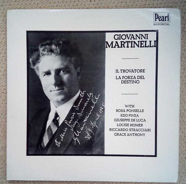 LP Record GIOVANNI MARTINELLI GIUSEPPE VERDI Verdi II Trovatore La Forza Del D GEMM181 PEARL 1980 UK Classical Used
LP Record GIOVANNI MARTINELLI GIUSEPPE VERDI Verdi II Trovatore La Forza Del D GEMM181 PEARL 1980 UK Classical Used