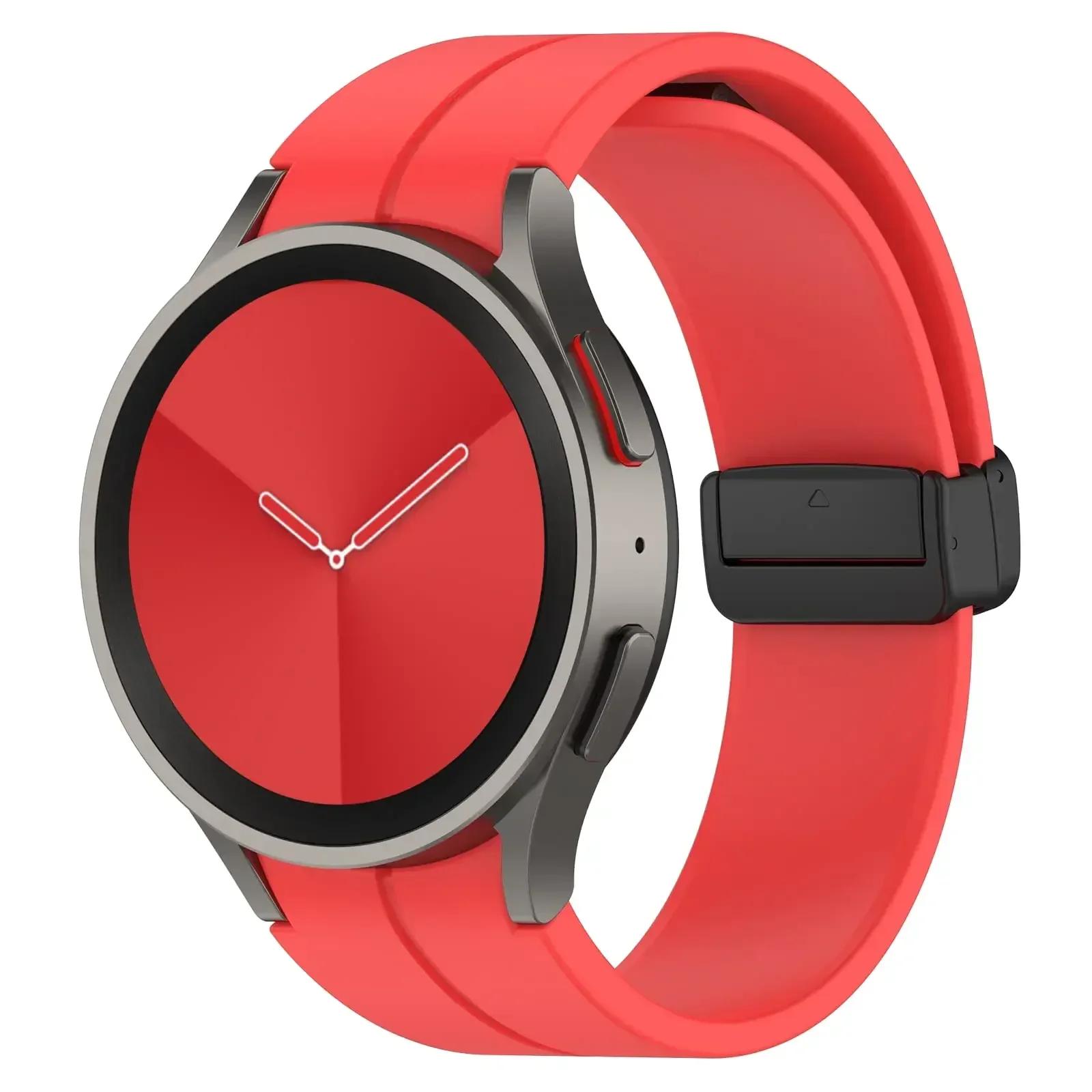Магнітний силіконовий ремінець для Samsung Watch 7 6 5 4 40 44 мм/5 Pro 45 мм, без проміжків, складана пряжка, ремінець для Galaxy Watch 6/4 Classic Watch 6 40mm 44mm
Магнітний силіконовий ремінець для Samsung Watch 7 6 5 4 40 44 мм/5 Pro 45 мм, без проміжків, складана пряжка, ремінець для Galaxy Watch 6/4 Classic Watch 6 40mm 44mm