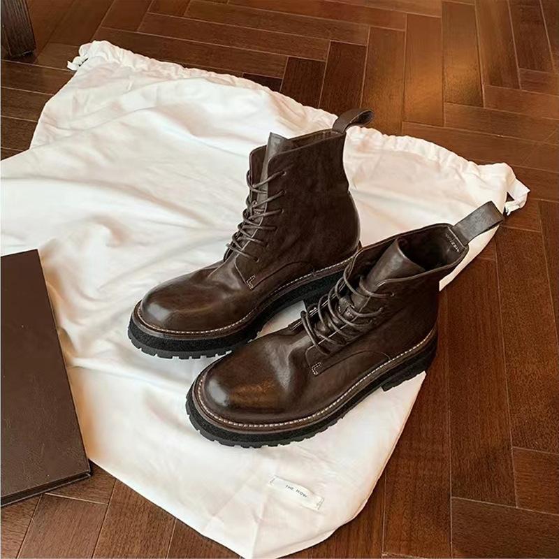 Grape mother same washed shrink pattern round head lace-up thick-soled Martin boots leather retro short boots women s autumn and winter locomotive boo 40
Grape mother same washed shrink pattern round head lace-up thick-soled Martin boots leather retro short boots women s autumn and winter locomotive boo 40