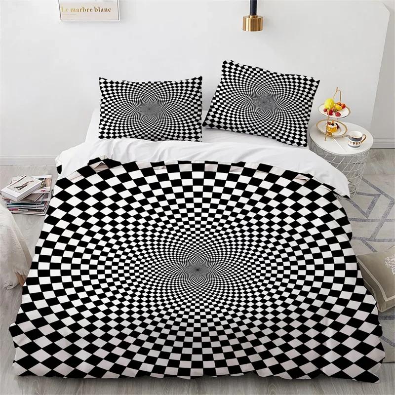 Comforter Black White Geometric Checkered Twin King Microfiber Psychedelic Spiral Swirl Abstract Art Bedding Set Comforter (quilt)-EU Single(135*200cm)3pcs
Comforter Black White Geometric Checkered Twin King Microfiber Psychedelic Spiral Swirl Abstract Art Bedding Set Comforter (quilt)-EU Single(135*200cm)3pcs