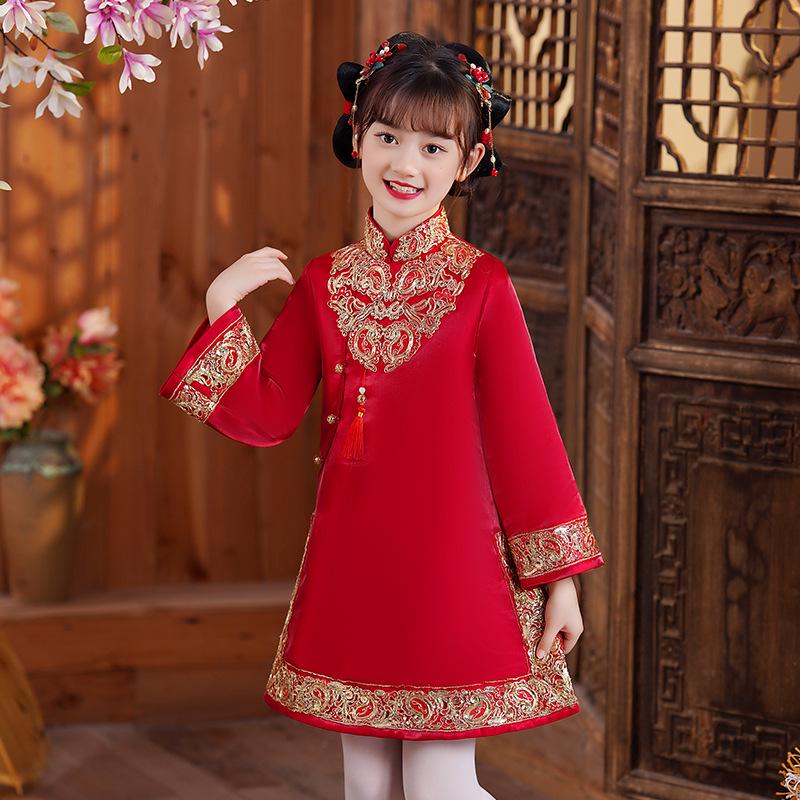 Girls Red Winter Cheongsam Tang Suit - Padded Children s Chinese New Year Costume 120 cm
Girls Red Winter Cheongsam Tang Suit - Padded Children s Chinese New Year Costume 120 cm