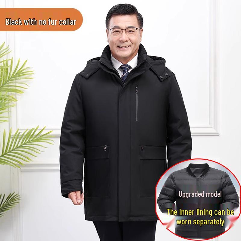 Men s Goose Down Jacket with Fox Fur, Thickened for Warmth, Plus Size, Removable Liner, Cold-Proof for Middle-Aged and Elderly M, 90-120 jin
Men s Goose Down Jacket with Fox Fur, Thickened for Warmth, Plus Size, Removable Liner, Cold-Proof for Middle-Aged and Elderly M, 90-120 jin