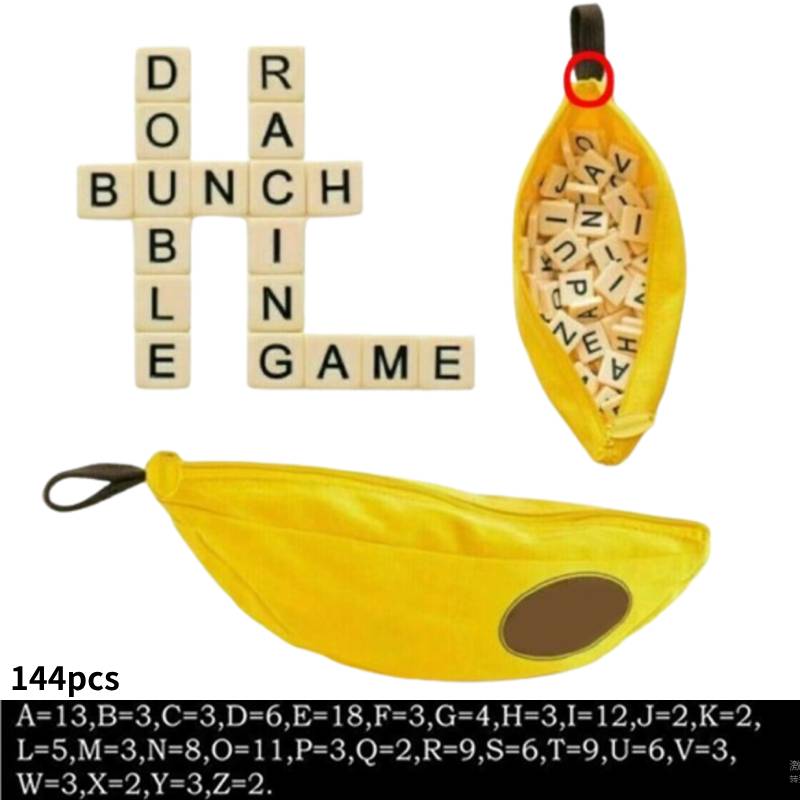 Бананаграммы Игра в слова Головоломка Детские игрушки для вечеринок Мешочек с письмами Игры для семейного сбора
Бананаграммы Игра в слова Головоломка Детские игрушки для вечеринок Мешочек с письмами Игры для семейного сбора