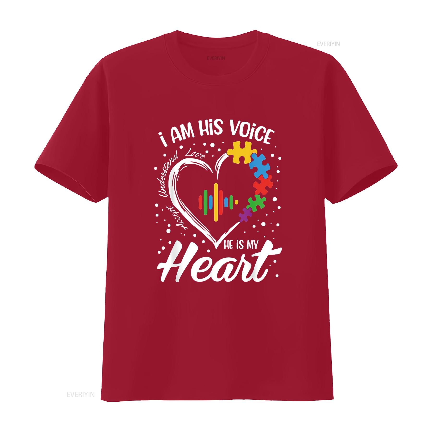 Autism Awareness Mom T Shirt I Am His Voice He Is My Heart vintage Washed homme Soft Slightly Breathable Stretched streetwear S
Autism Awareness Mom T Shirt I Am His Voice He Is My Heart vintage Washed homme Soft Slightly Breathable Stretched streetwear S