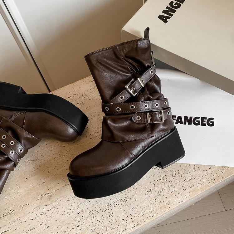 Maillard Boots Western Cowboy Knight Women s Boots Women s 2025 New Autumn Martin Boots Round Head Platform Short Boots 39 темно-коричневого
Maillard Boots Western Cowboy Knight Women s Boots Women s 2025 New Autumn Martin Boots Round Head Platform Short Boots 39 темно-коричневого