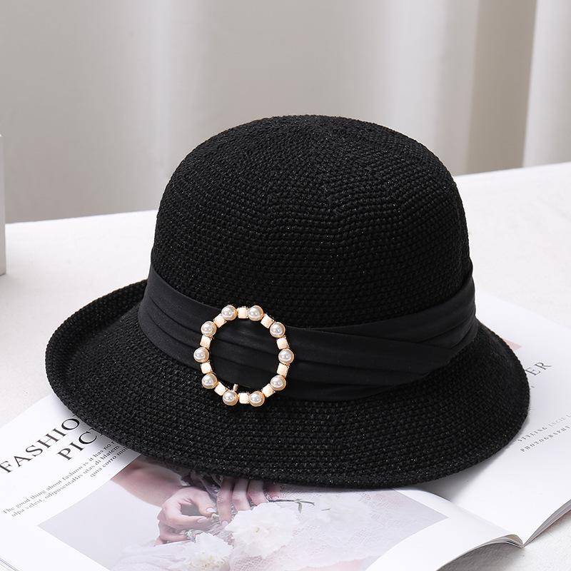New Pearl Women s Sun Hat Breathable Refreshing Hat Summer Travel Sunscreen Sun Ribbon Decoration Foldable Straw Hat Gift 54-59cm чорний
New Pearl Women s Sun Hat Breathable Refreshing Hat Summer Travel Sunscreen Sun Ribbon Decoration Foldable Straw Hat Gift 54-59cm чорний