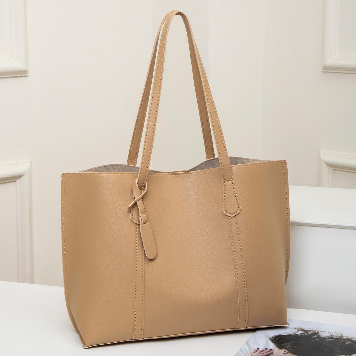 Women s Solid Color Large Capacity Tote Bag for Travel, Fashionable Lightweight Portable Shoulder Bag for Daily , Casual Totes (30cm Max Length 50cm)
Women s Solid Color Large Capacity Tote Bag for Travel, Fashionable Lightweight Portable Shoulder Bag for Daily , Casual Totes (30cm Max Length 50cm)