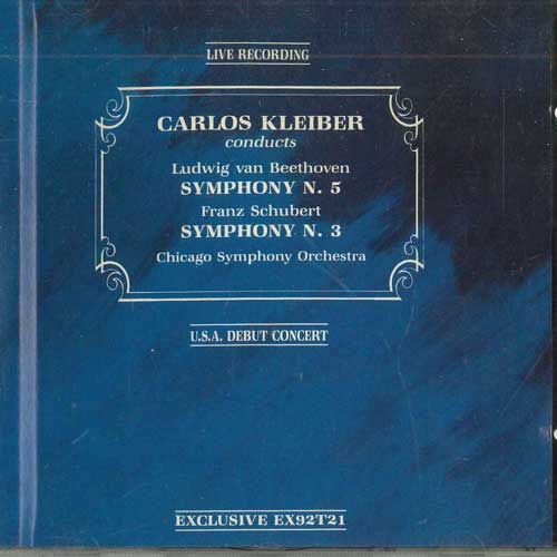 CD CARLOS KLEIBER - Beethoven Schubert Sym, 5 Sym, 3 EX92T21 EXCLUSIVE Non Japan Classical Used
CD CARLOS KLEIBER - Beethoven Schubert Sym, 5 Sym, 3 EX92T21 EXCLUSIVE Non Japan Classical Used