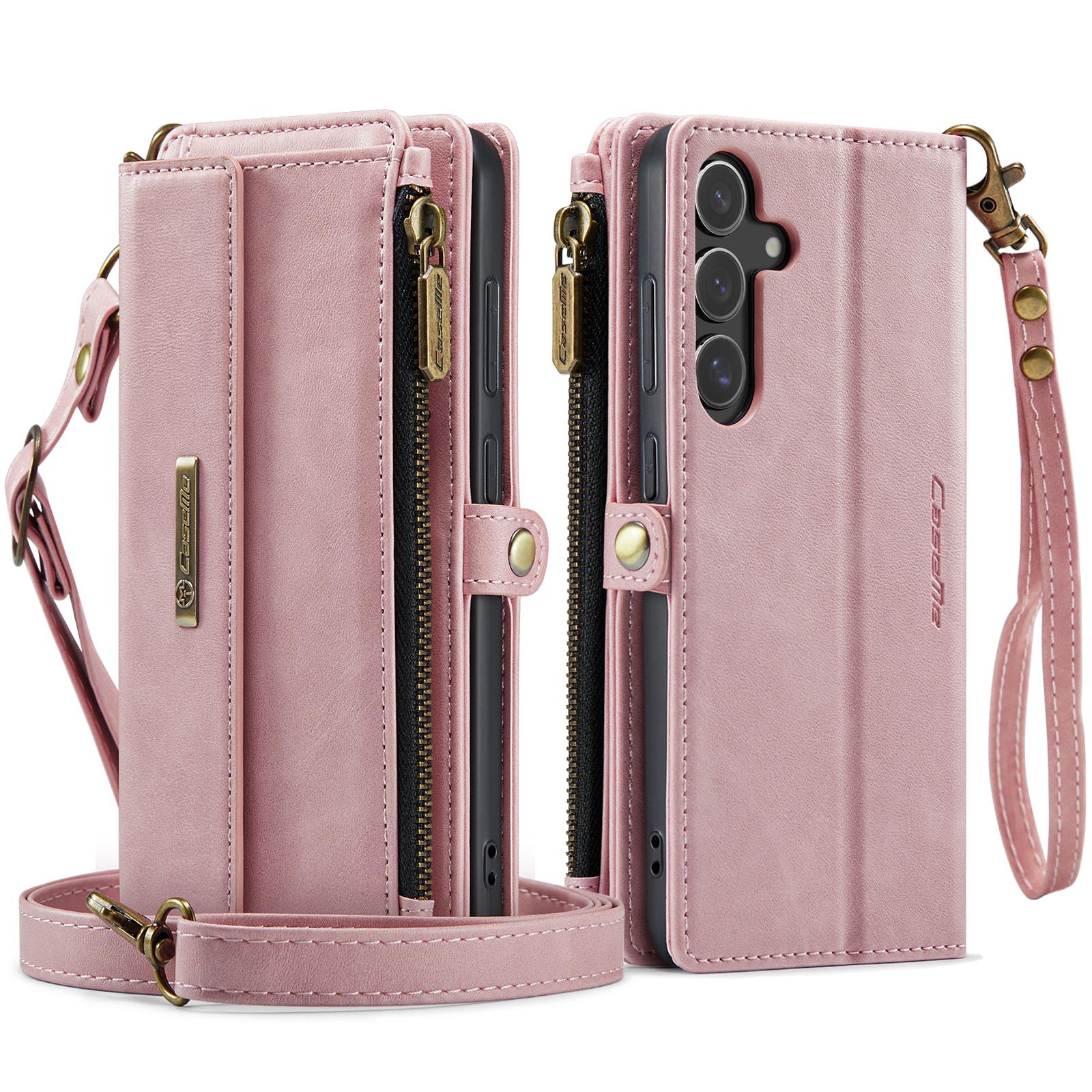 For Samsung Galaxy S24 FE Case CASEME C39 RFID Blocking Zipper Wallet Stand Leather Cover with Strap Pink
For Samsung Galaxy S24 FE Case CASEME C39 RFID Blocking Zipper Wallet Stand Leather Cover with Strap Pink