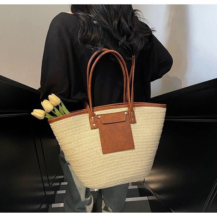 Large-capacity Woven Straw Bag Women s All-matching Cross-body Tote Seaside Vacation Beach 47x15x30 off білий колір
Large-capacity Woven Straw Bag Women s All-matching Cross-body Tote Seaside Vacation Beach 47x15x30 off білий колір