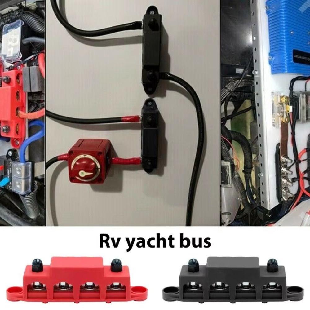 Insulation Base Power Distribution Blocks 4 Studs Wiring Stud Rows Premium Studs Junction Block RV Style-B
Insulation Base Power Distribution Blocks 4 Studs Wiring Stud Rows Premium Studs Junction Block RV Style-B