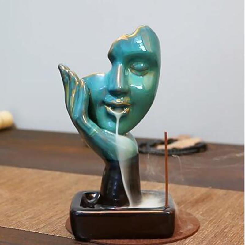 Поцелуй нежности Подставка для благовоний с обратным потоком Керамика Держатель для аромапалочек сандалового дерева Красивые украшения для дома
Поцелуй нежности Подставка для благовоний с обратным потоком Керамика Держатель для аромапалочек сандалового дерева Красивые украшения для дома