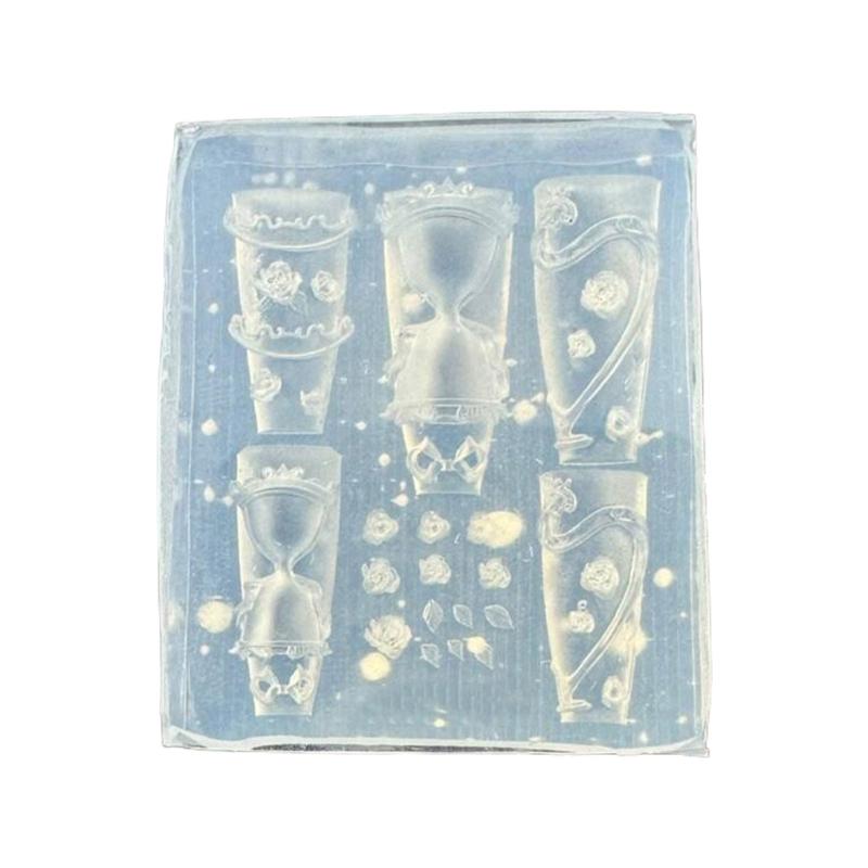 Premium Silicone 3D Nail Art Mold Rose Hourglass Pattern DIY Craft Tool For Nail Decoration Nail Carving Silicone Mold
Premium Silicone 3D Nail Art Mold Rose Hourglass Pattern DIY Craft Tool For Nail Decoration Nail Carving Silicone Mold