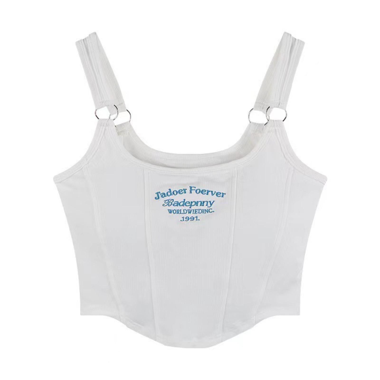 Маленькая майка на бретелях с чашками, нижняя майка, женская, с вышивкой букв, тонкая, внутренняя, облегающая, для ношения под одеждой, пикантный топ для девушки One Size белый
Маленькая майка на бретелях с чашками, нижняя майка, женская, с вышивкой букв, тонкая, внутренняя, облегающая, для ношения под одеждой, пикантный топ для девушки One Size белый